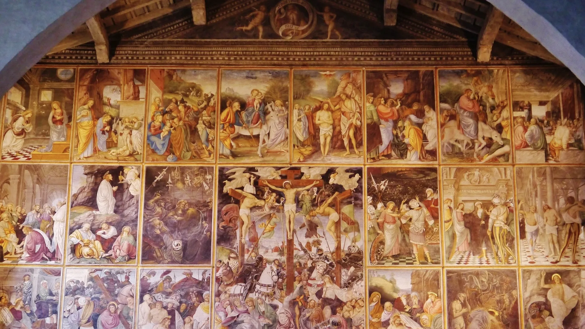 Parete gaudenziana, Chiesa di S. Maria delle Grazie — Varallo Sesia